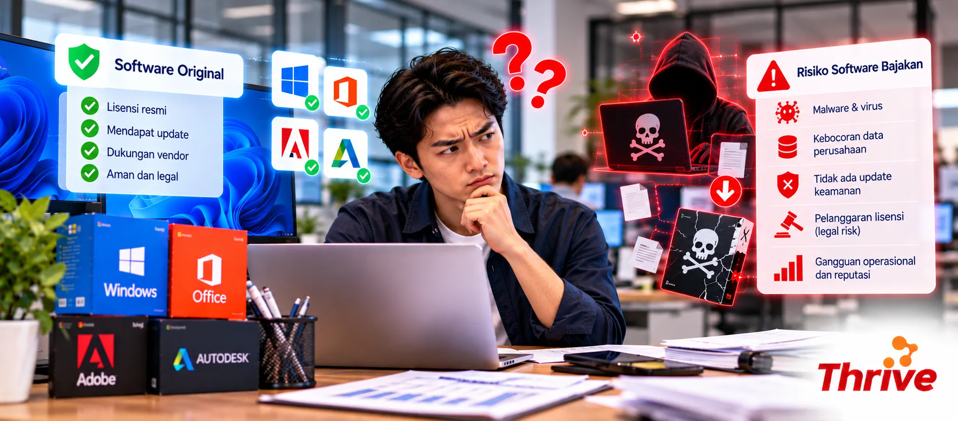 Perusahaan Sudah Pakai Software Original, Kenapa Risiko Software Bajakan Masih Bisa Ada?