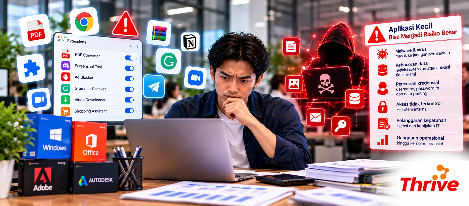 PDF Converter hingga Browser Extension: Aplikasi Kecil Bisa Menjadi Risiko Besar bagi Perusahaan