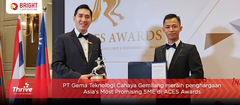 PT Gema Teknologi Cahaya Gemilang meraih penghargaan Asia’s Most Promising SME di ACES Awards