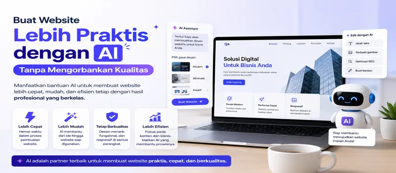 Buat Website Lebih Praktis dengan Bantuan AI Tanpa Mengorbankan Kualitas