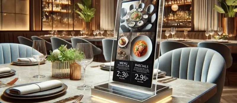 Ingin Menu Digital & Promosi secara Instan? Maksimalkan Restoran Anda dengan Table Signage!