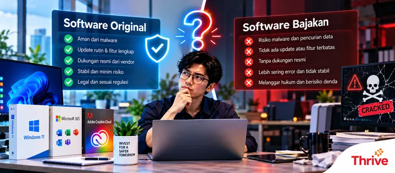Software Original vs Bajakan: Apa Sebenarnya yang Membedakan Selain Harga?