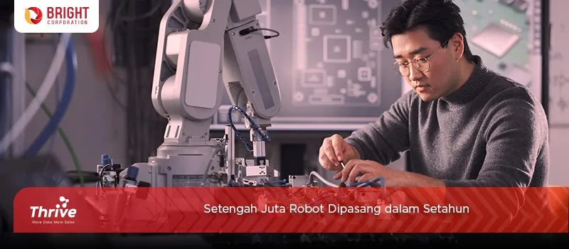 Setengah Juta Robot Dipasang dalam Setahun, Asia Terbanyak