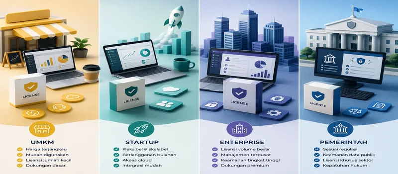 Software Original untuk UMKM, Startup, Enterprise, dan Pemerintah: Apa Perbedaannya?