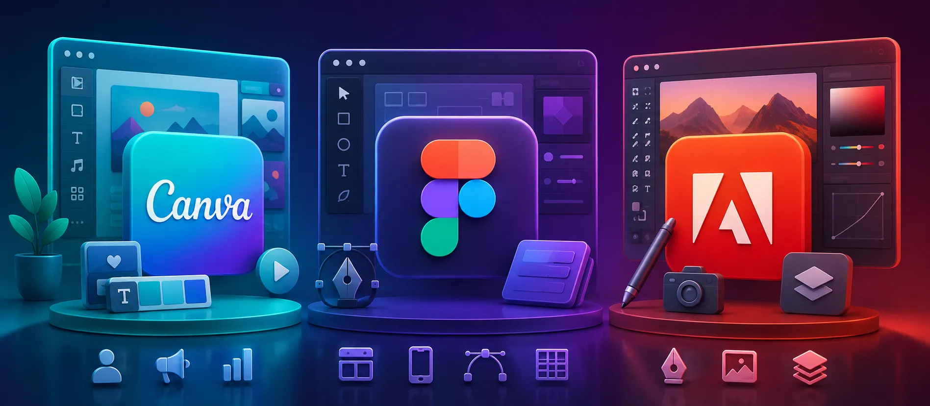 Canva, Figma, atau Adobe: Mana Software Design yang Paling Cocok untuk Bisnis Anda?