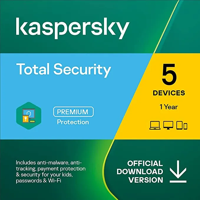 Kaspersky Total Security 2023 | 5 Devices | 1 Year